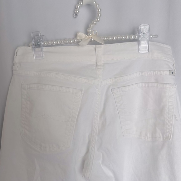 Lucky Brand White Straight-Leg Brooke Cropped Jeans size 4 - Picture 7 of 7
